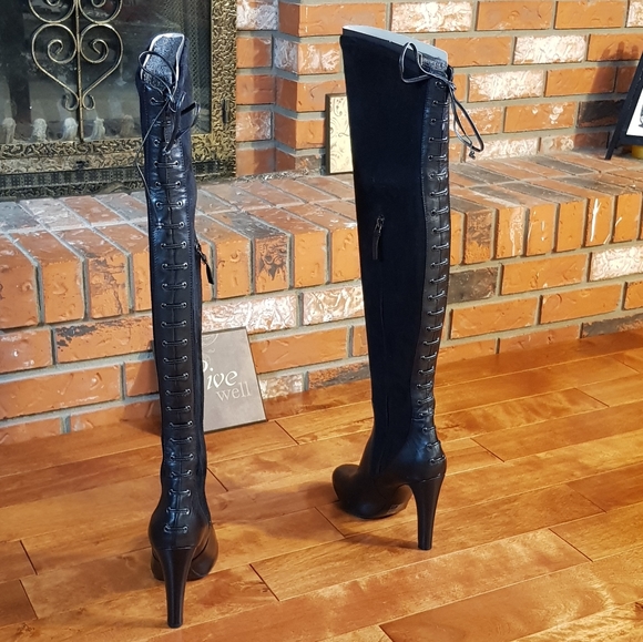Nine West Women's Over TheKnee High Heels Boots - Picture 3 of 5